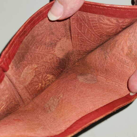 Vintage Leather Embossed Wallet *AS IS PLEASE READ* - Picture 5 of 9
